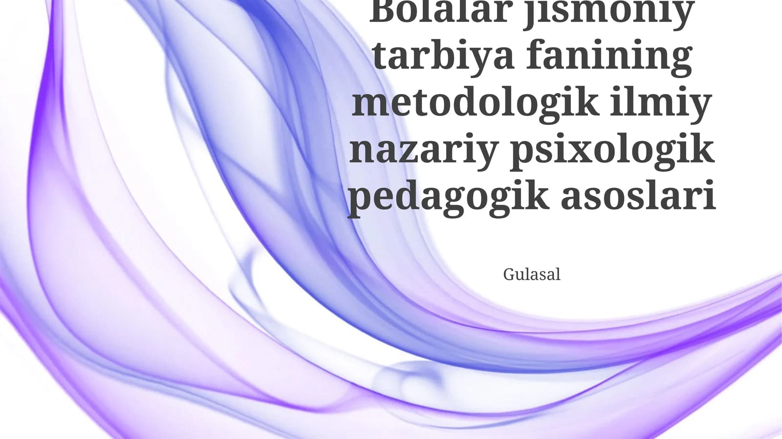 Bolalar jismoniy tarbiya fanining metodologik ilmiy nazariy psixologik pedagogik asoslari