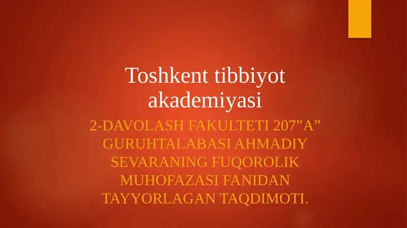 Tashqi Nazariyaviy O'qituvchi