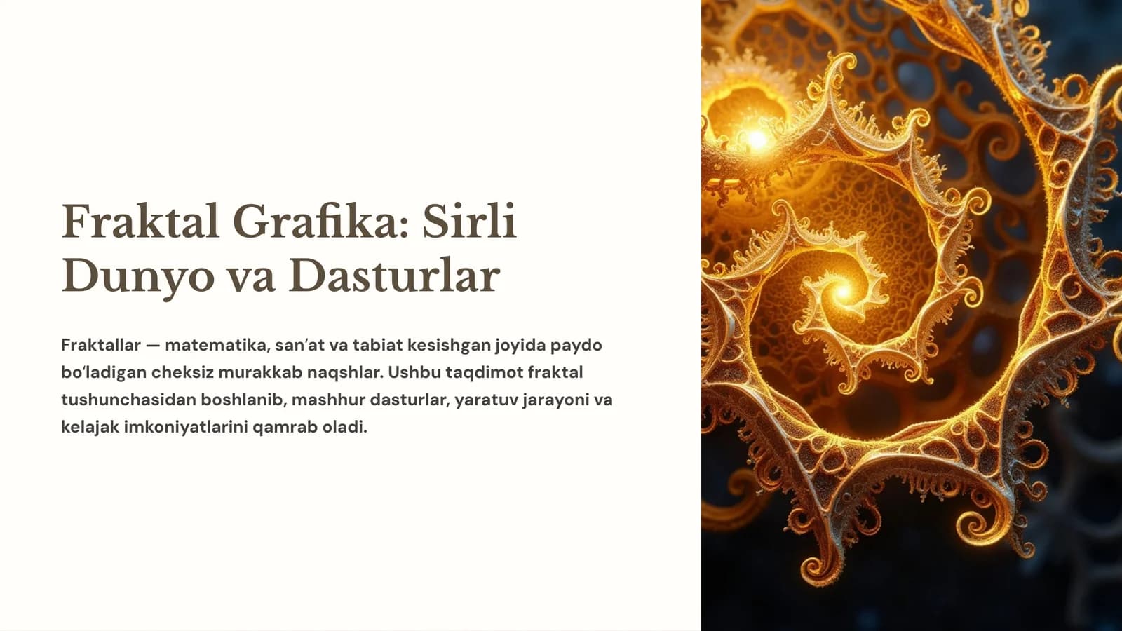 Fraktal Grafika: Sirli Dunyo va Dasturlar