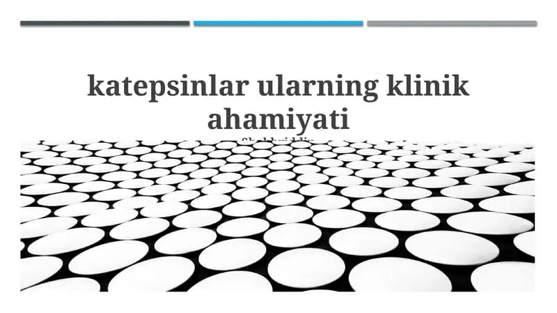 Katepsinlar: Tuzilishi, Funktsiyalari va Kasalliklardagi Roli