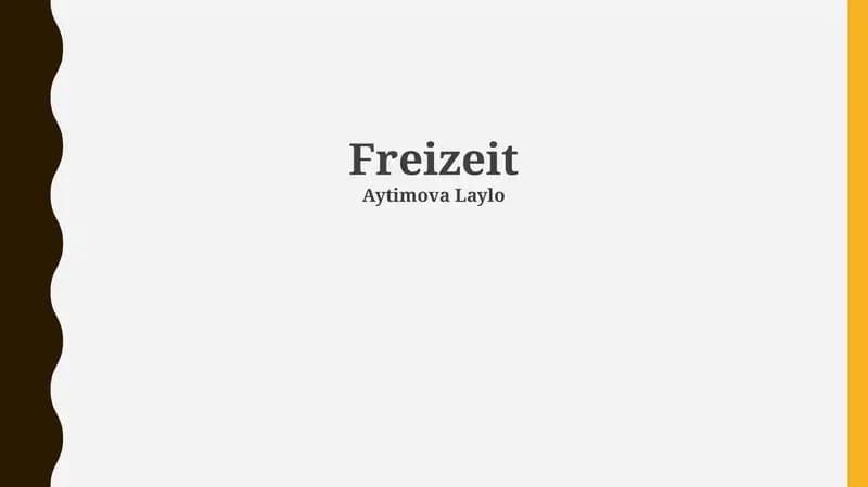 Freizeit