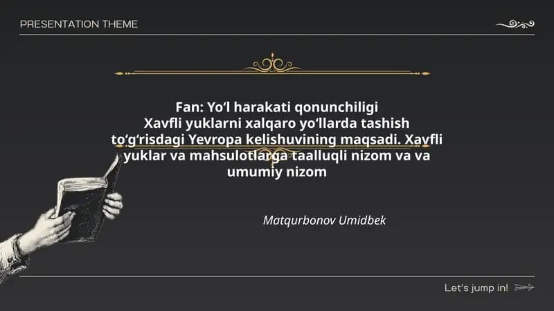 Yo‘l harakati qonunchiligi