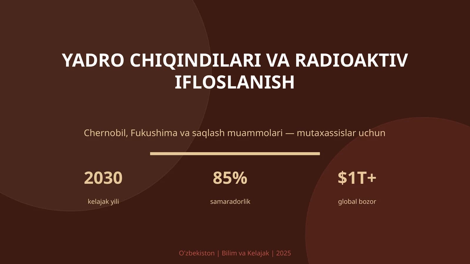 Yadro chiqindilari va radioaktiv ifloslanish