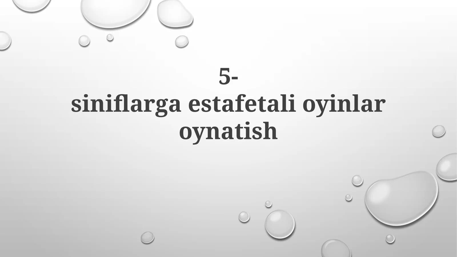 Estafetali O'yinlar