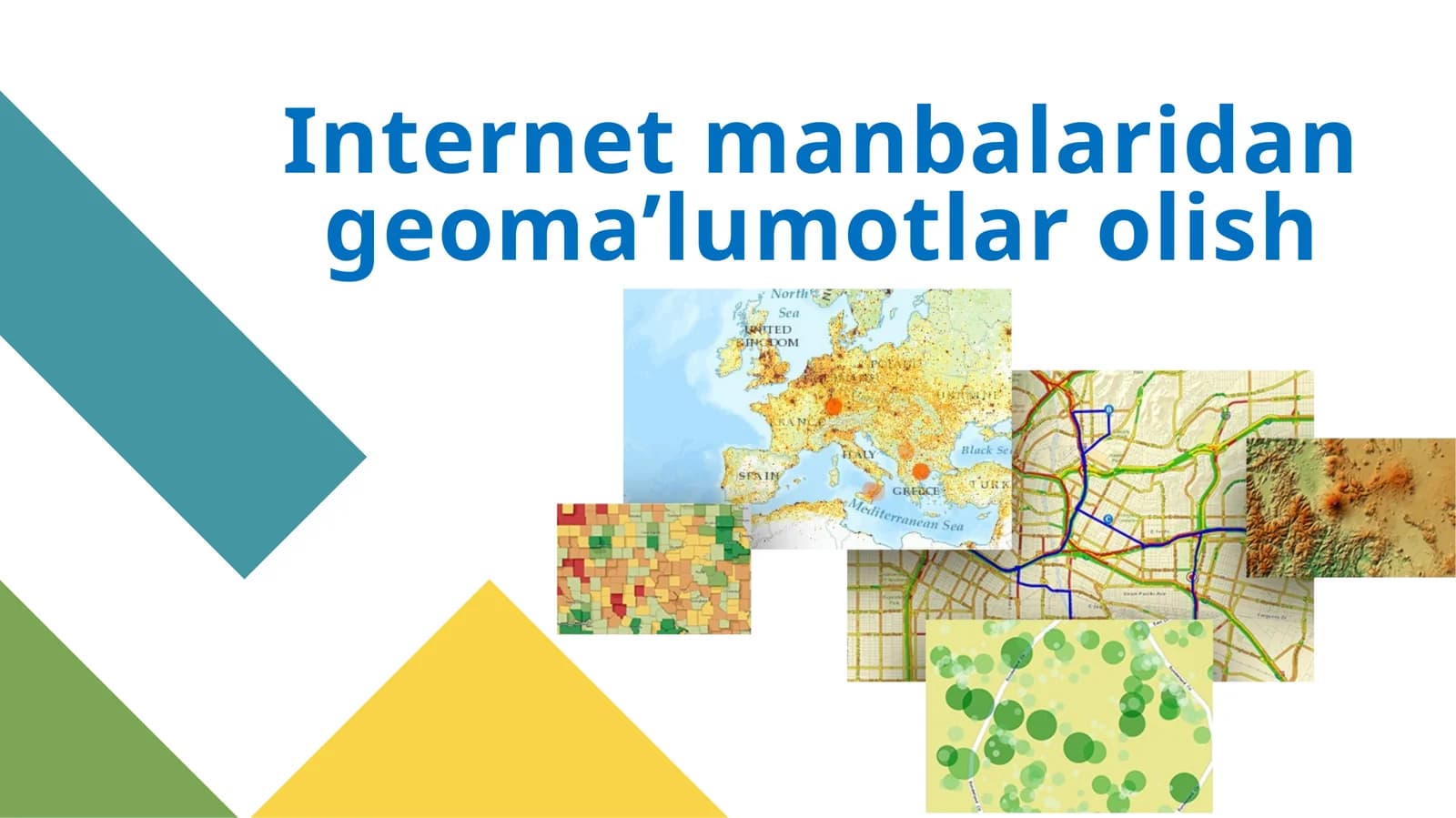 Geografik ma’lumotlarning ta’rifi