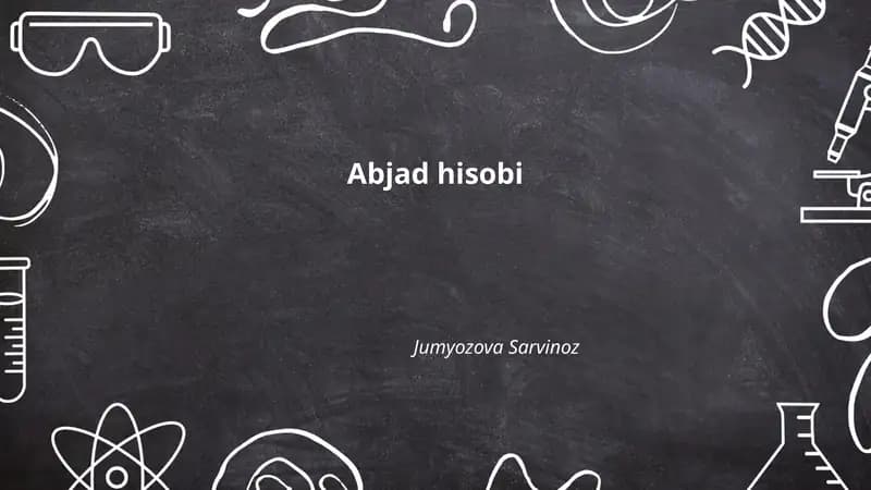 Abjad hisobi