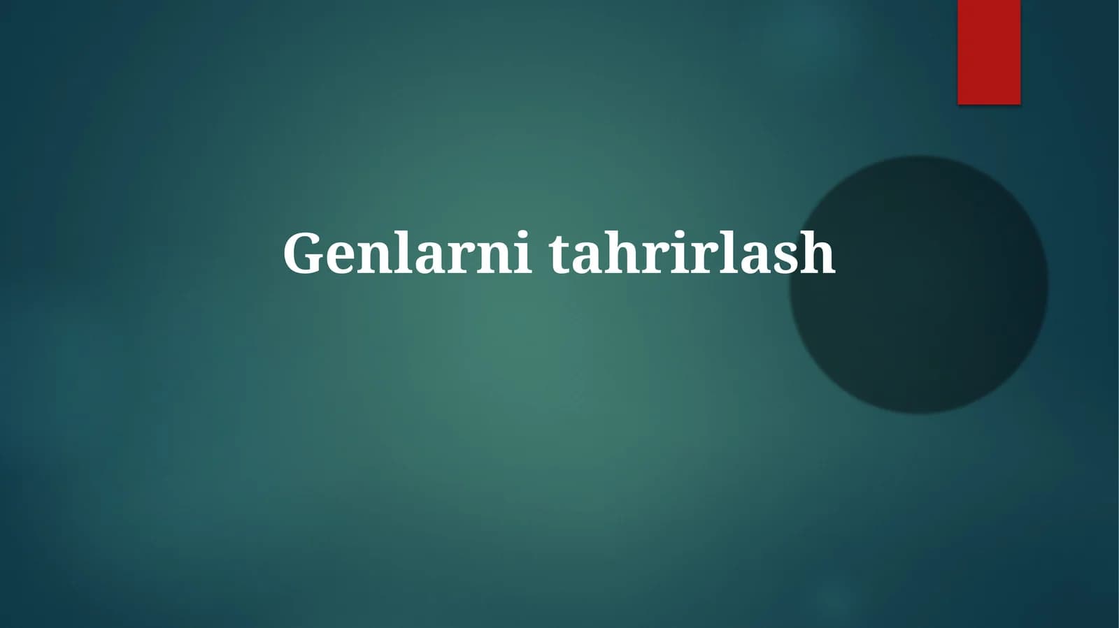 Genlarnitahrirlash