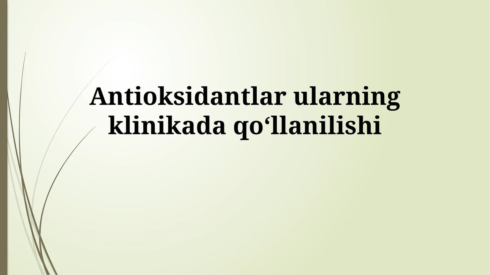 Antioksidantlar