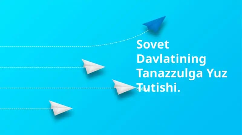 Sovet Davlatining Tanazzulga Yuz Tutishi