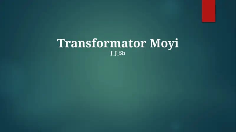 Transformator Moyi