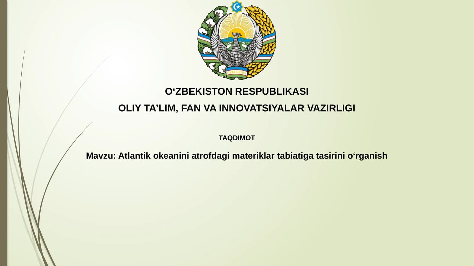 Atlantik okeanini atrofdagi materiklar tabiatiga ta'siri