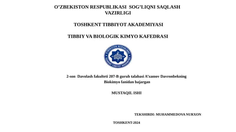 Lipidlarning peroksidlanishi: Asosiy jarayonlar va mexanizmlar