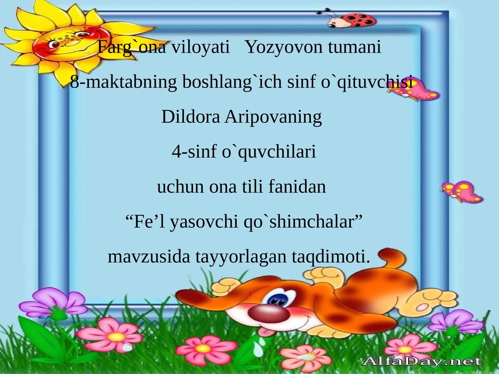 Fe’lyasovchi qo`shimchalar