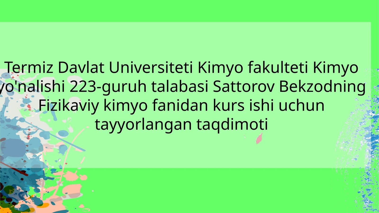 Statistik termodinamika