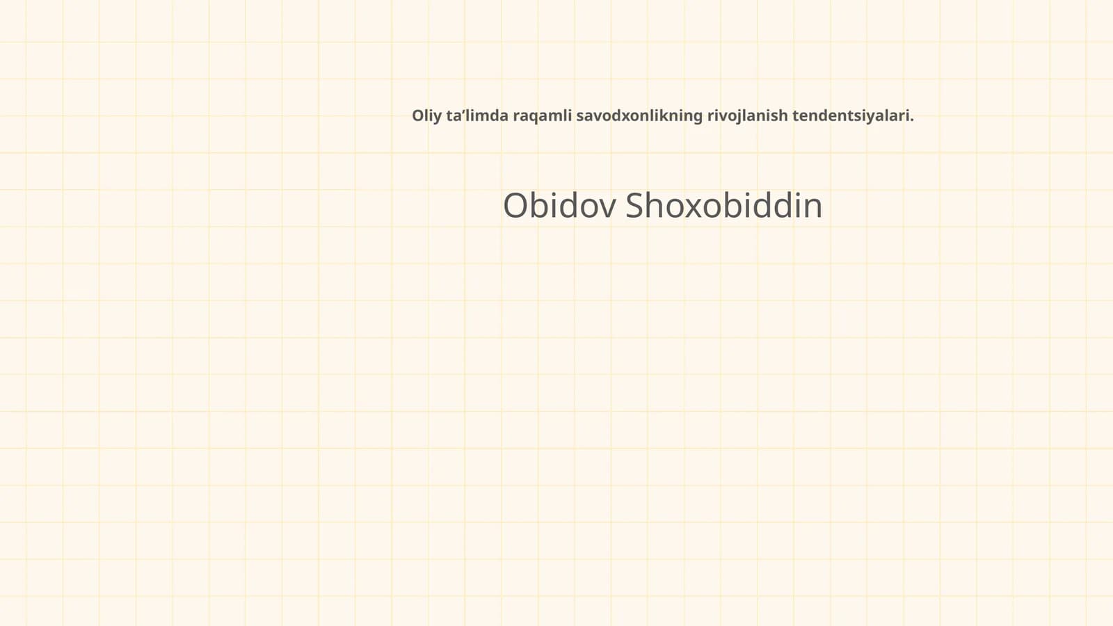 Oliy ta’limda raqamli savodxonlikning rivojlanish tendentsiyalari