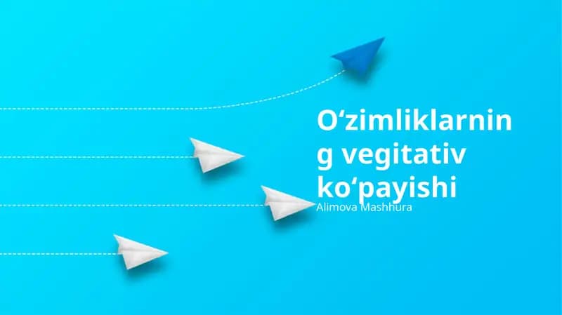 Oʻzimliklarning vegitativ koʻpayishi