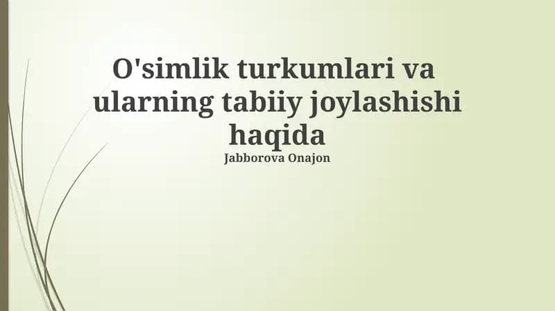 O'simliklar klassifikatsiyasi tizimlari