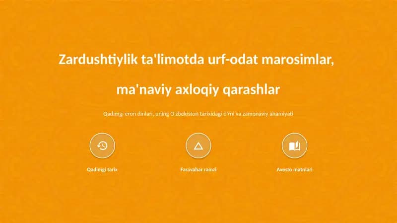 Zardushtiylik ta'limoti