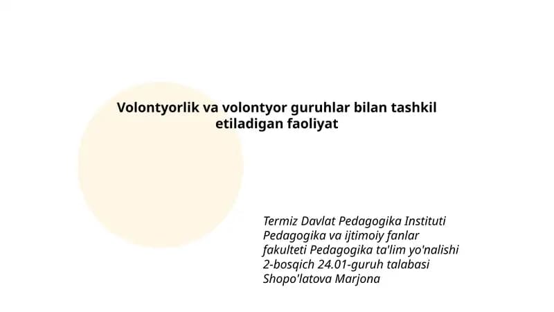Termiz Davlat Pedagogika Instituti
