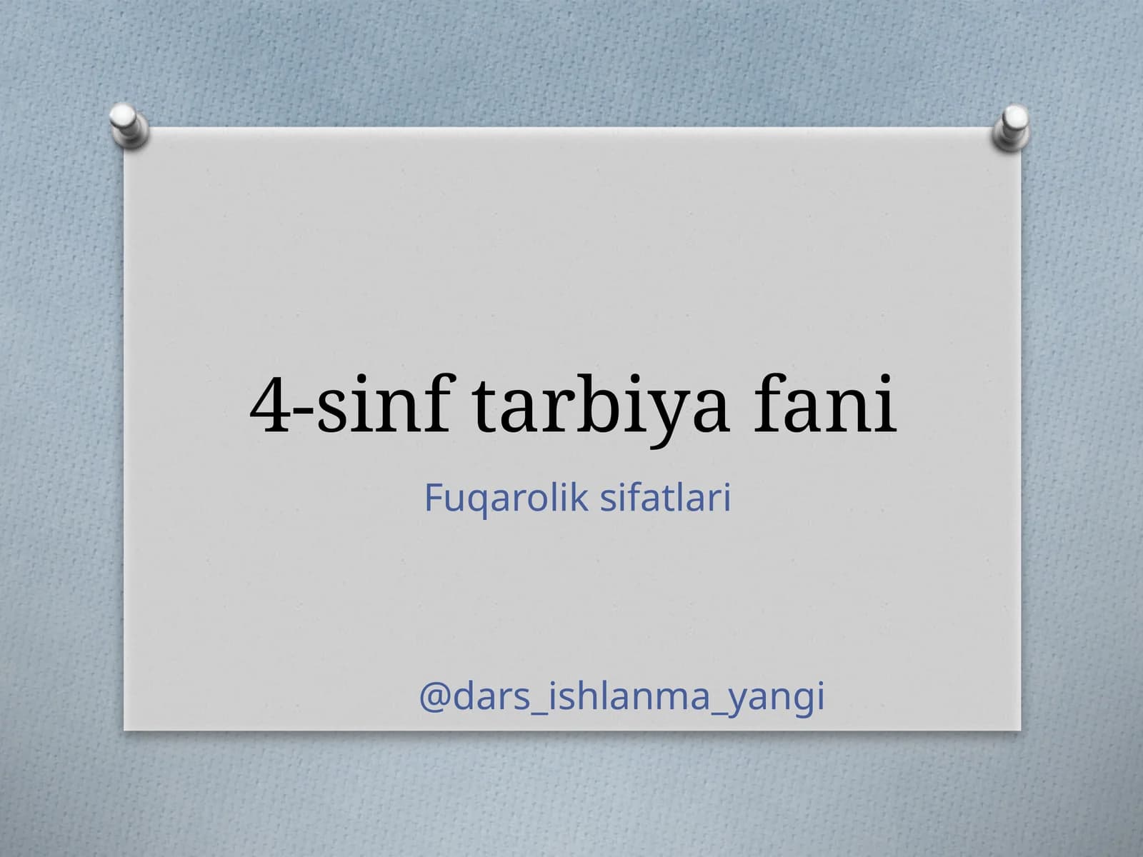 FUQAROLIK SIFATLARI