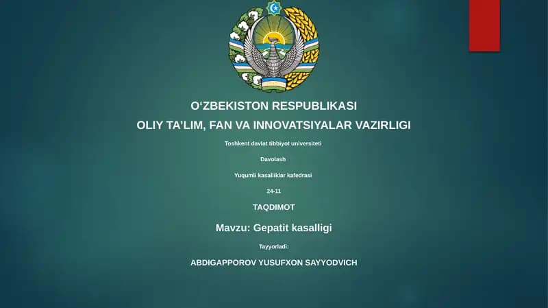 Gepatit kasalligi