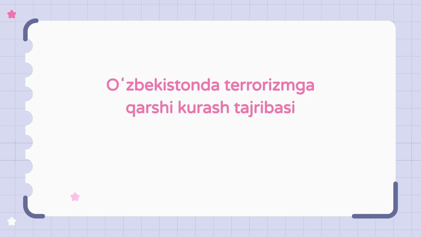 Oʻzbekistonda terrorizmga qarshi kurash tajribasi