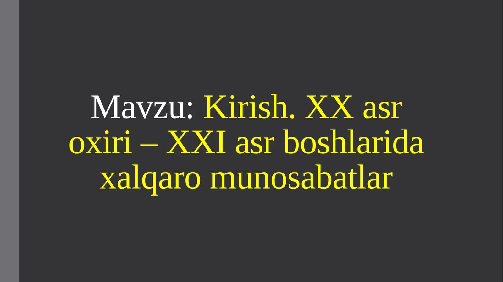 Jahontarixi eng yangi davri ning uchinchi bosqichi