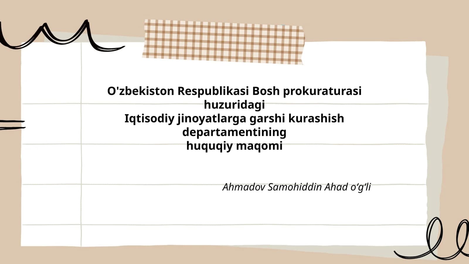 Iqtisodiy jinoyatlarga garshi kurashish departamentining vazifalari