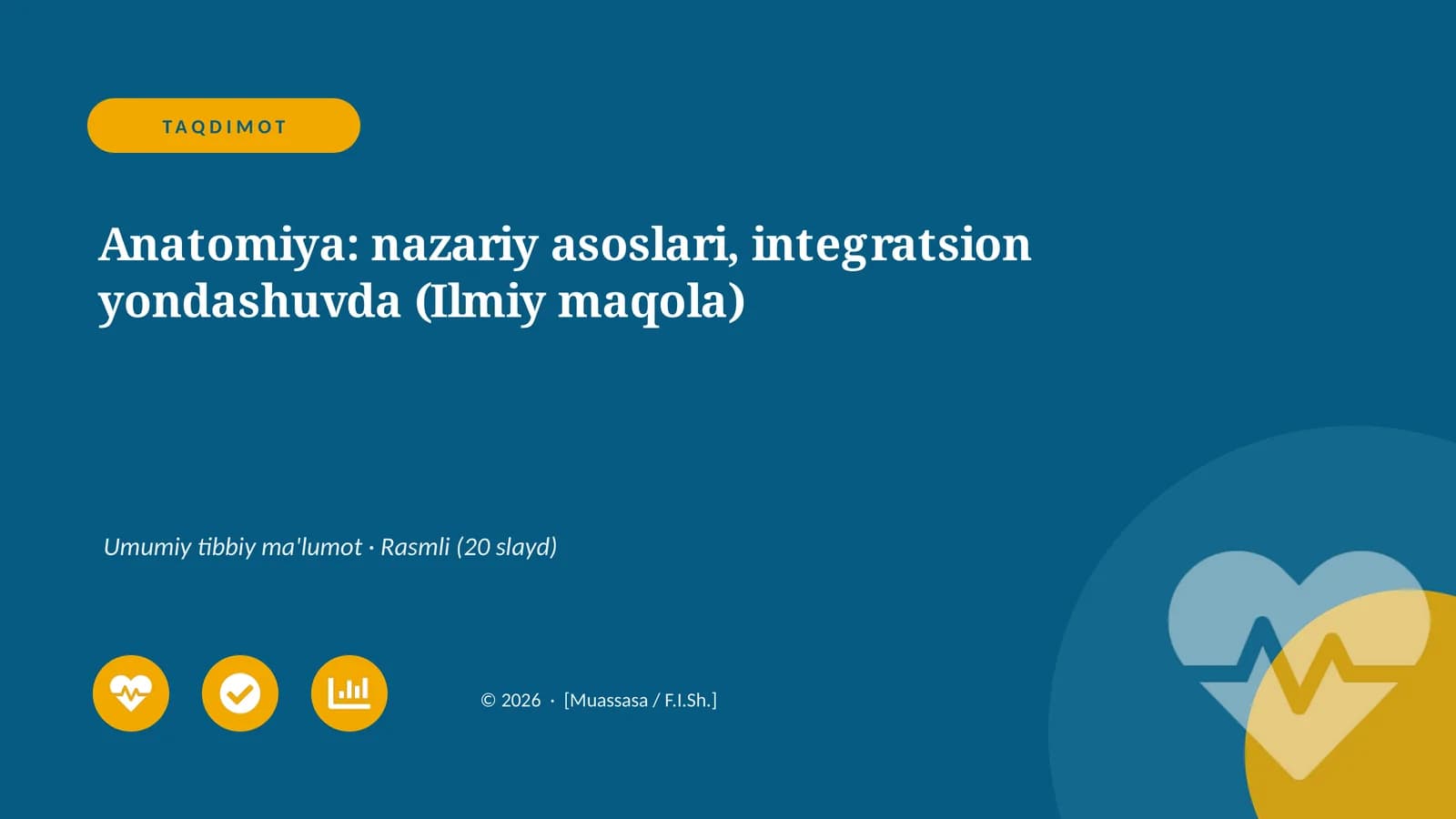 Anatomiya: nazariy asoslari, integratsion yondashuvda (Ilmiy maqola)
