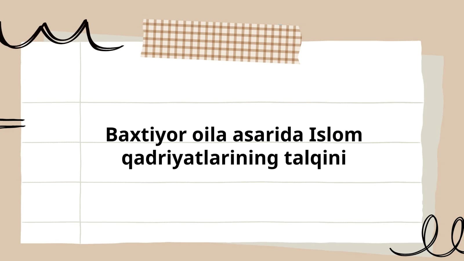 Islomiy axloqiy qadriyatlar