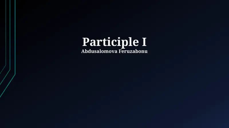 Participle I