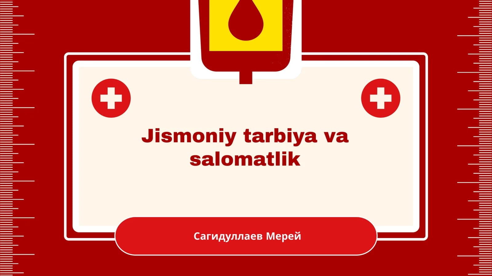 Jismoniy tarbiya va salomatlik. Slayd. Mustaqil ish