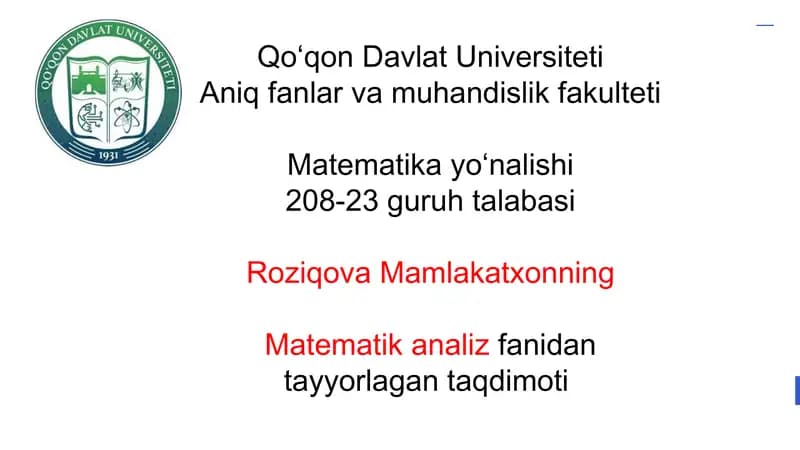 Chiziqli differensial tenglamalar sistemasi haqida
ma`lumotlar