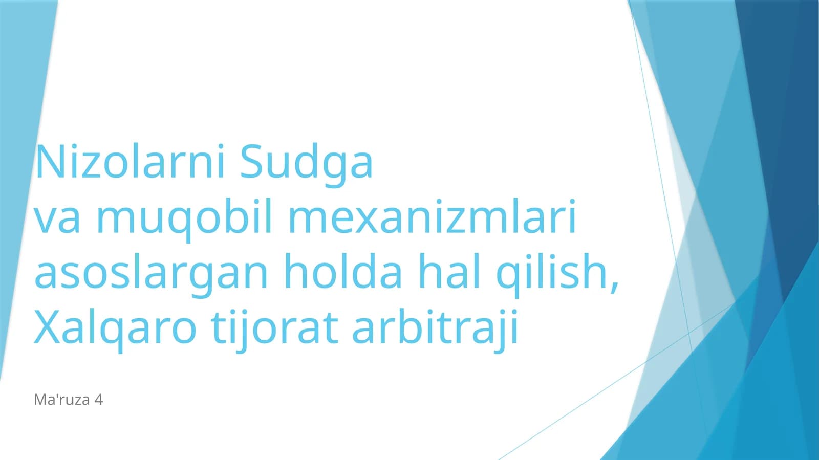 Nizolarni Sudgava muqobil mexanizmlari asoslargan holda hal qilish, Xalqaro tijorat arbitraji