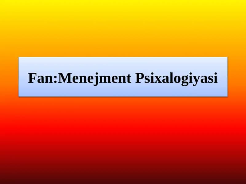 Shaxsning individual  psixologik  ijtimoiy psixologik  sifati