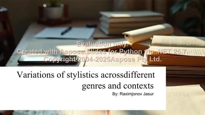Stylistics