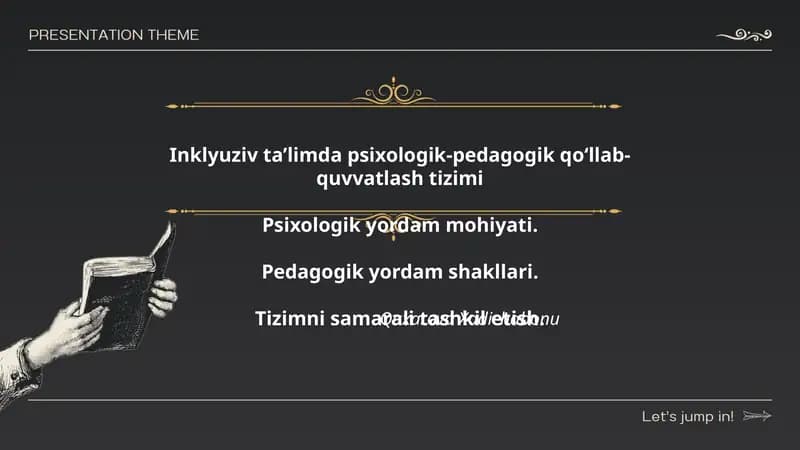 Inklyuziv ta’limda psixologik-pedagogik qo‘llab-quvvatlash tizimi