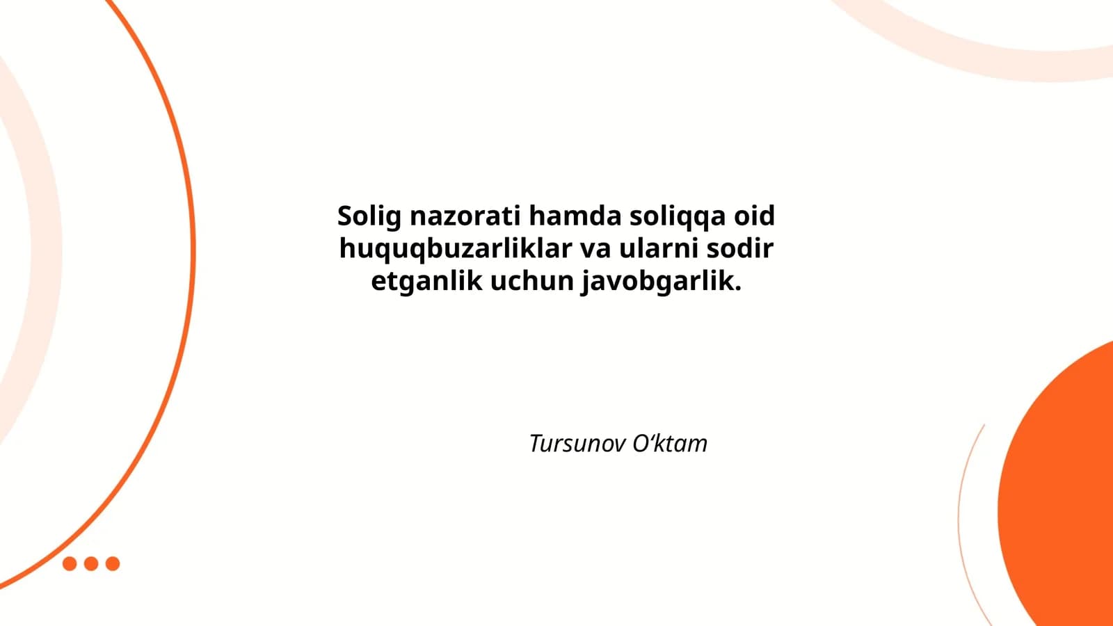 Soliq nazorati