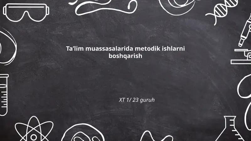 Metodik kengashlar ta'lim muassasalarida