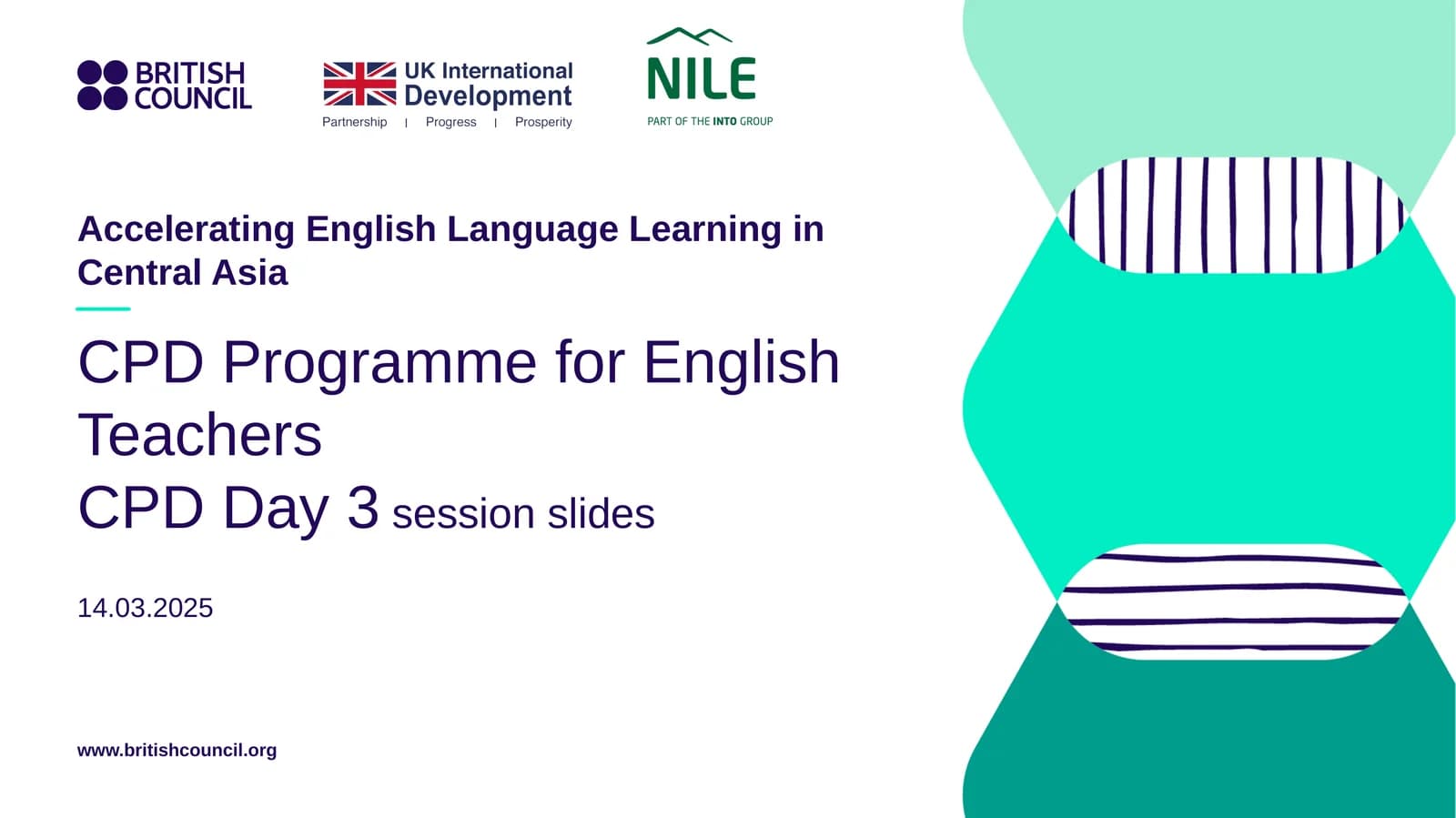 CPD Programme for English Teachers CPD Day 3 session slides