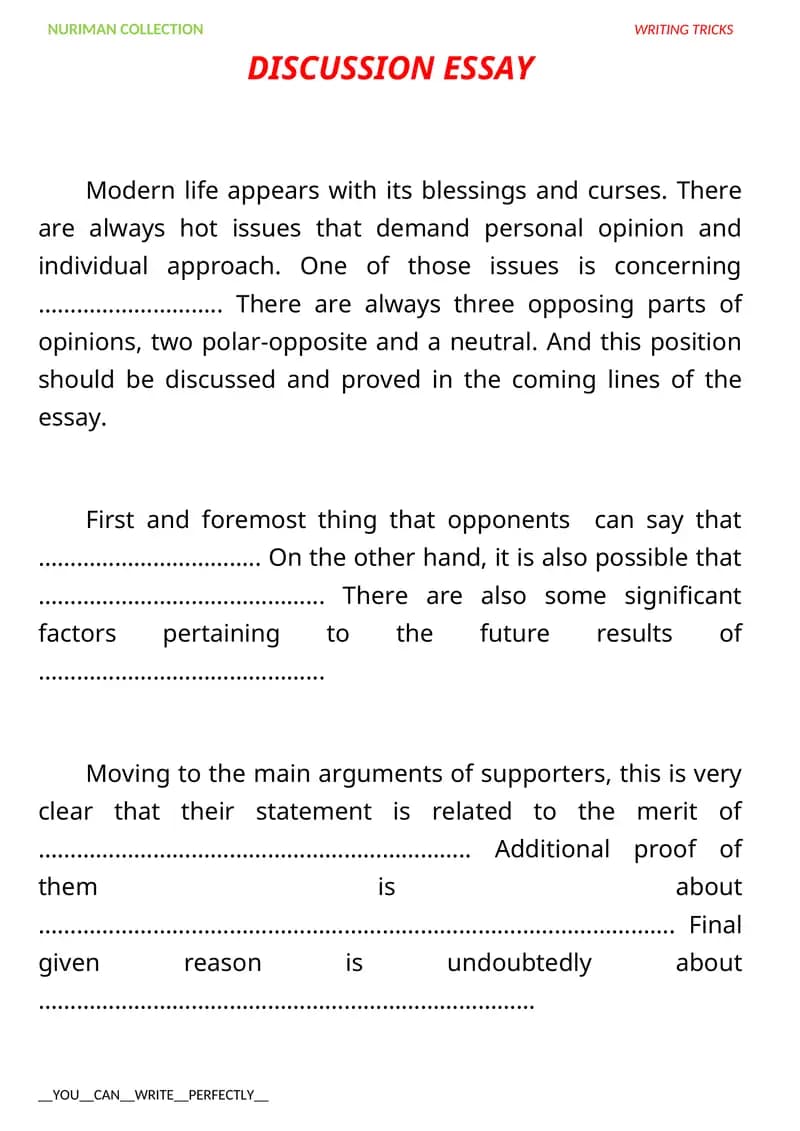 NURIMAN COLLECTION WRITING TRICKS