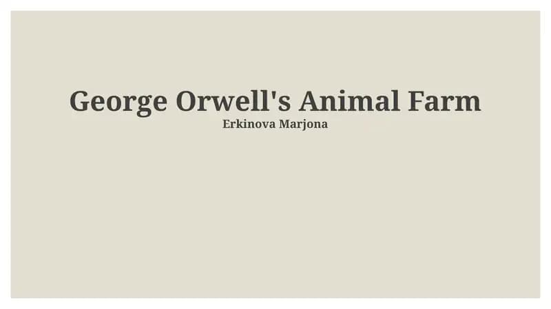 Animal Farm