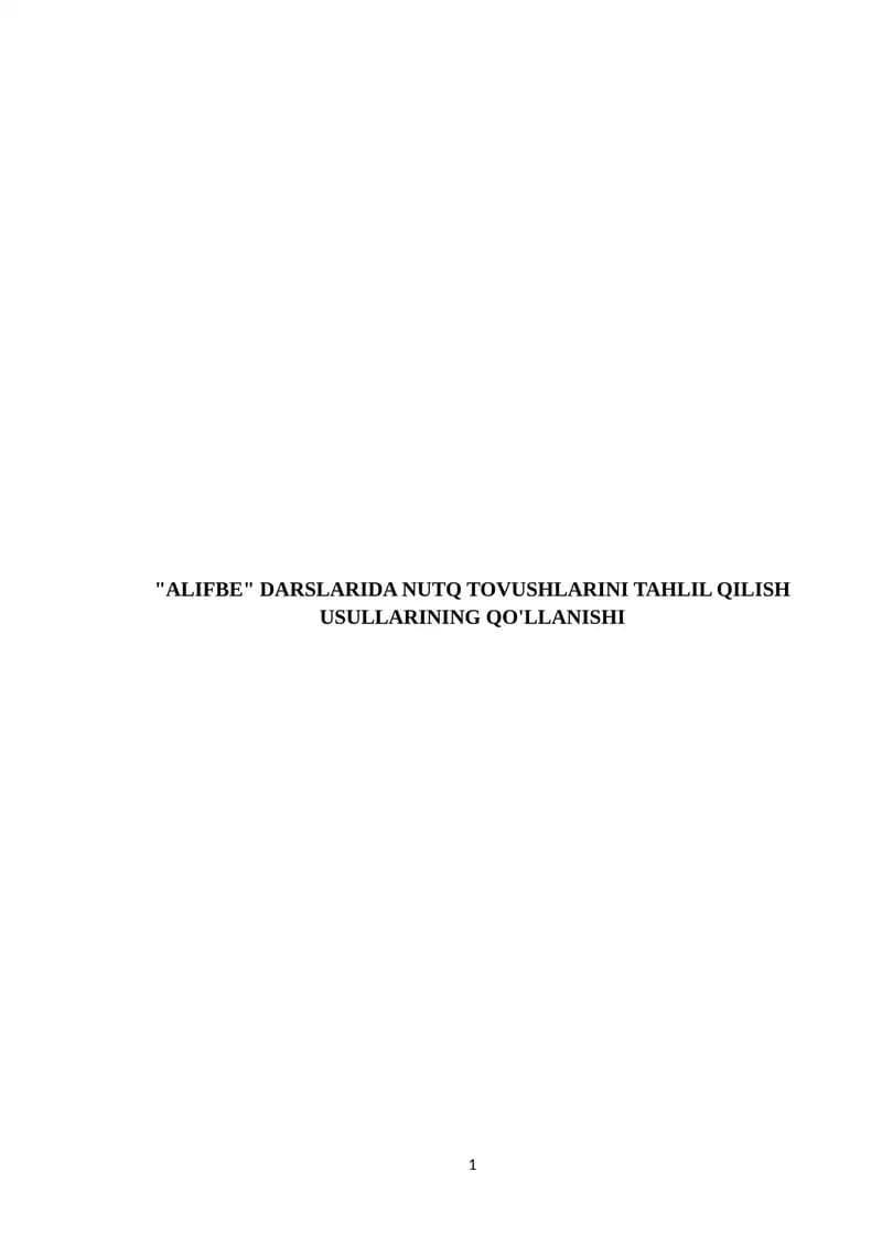 ALIFBE