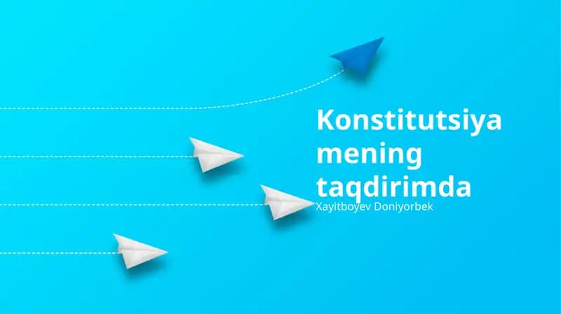 Konstitutsiya Mening Taqdirimda