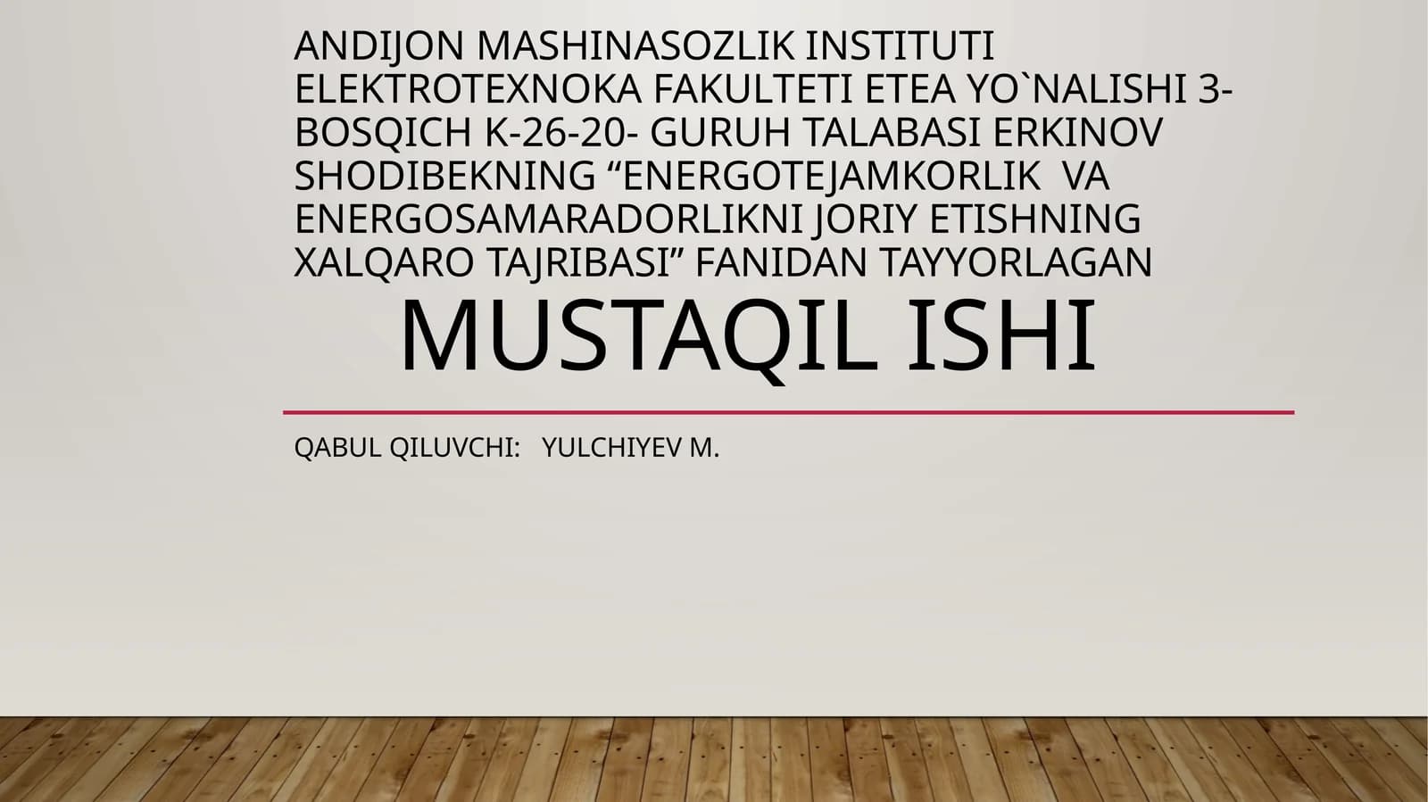 TOK TRANSFORMATOR XATOLIKLARINI HISOBLAGICH KO`RSATKICHIGA TASIRI