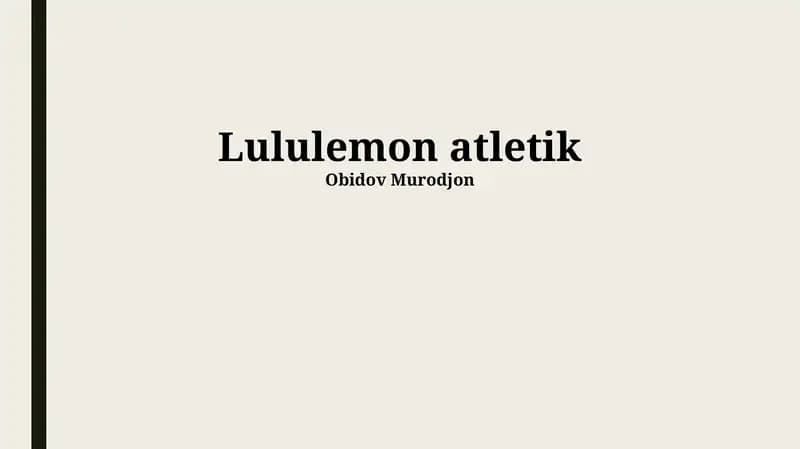 Lululemon atletik