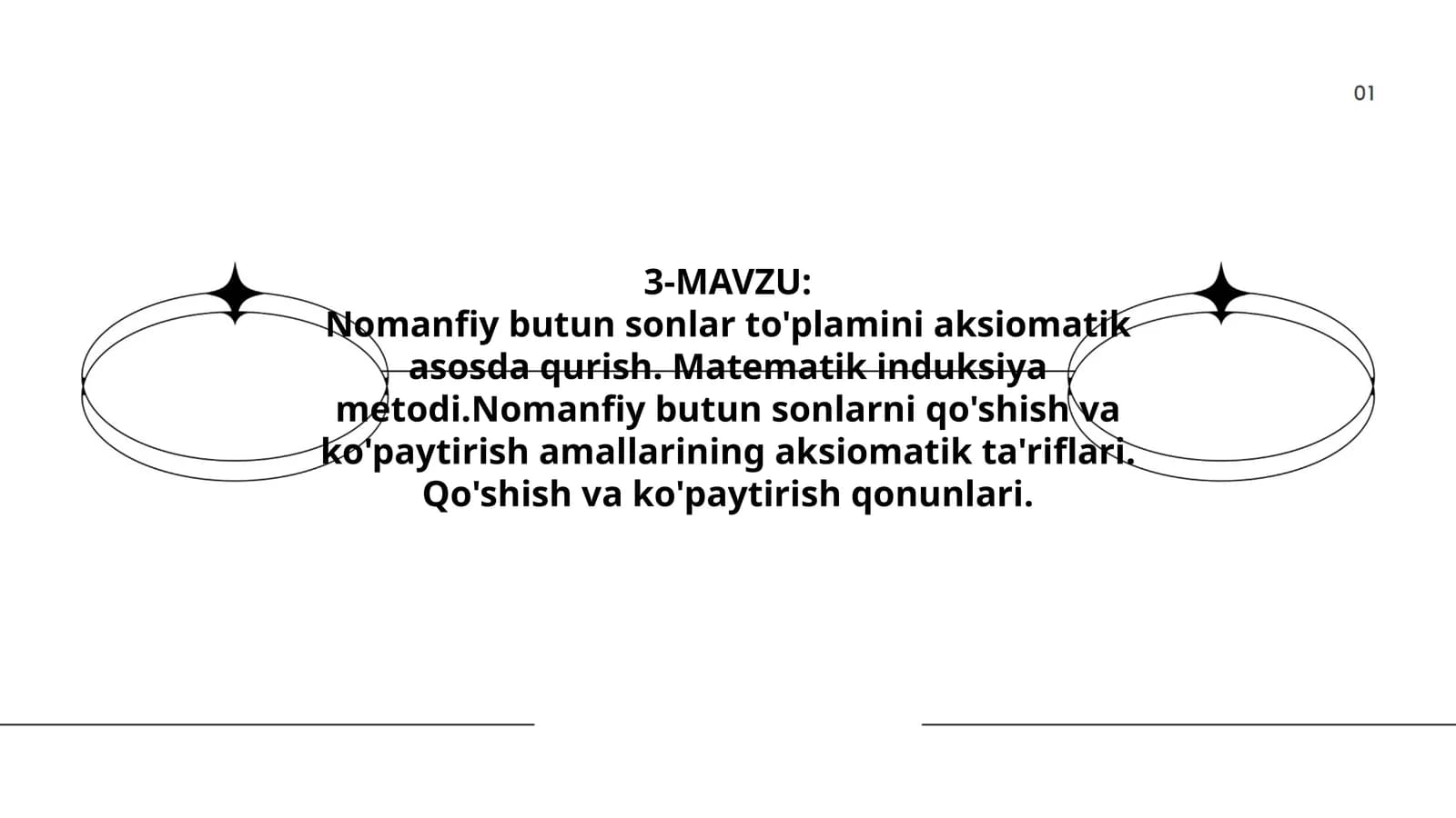 Nomanfiy butun sonlar to'plamini aksiomatik asosda qurish