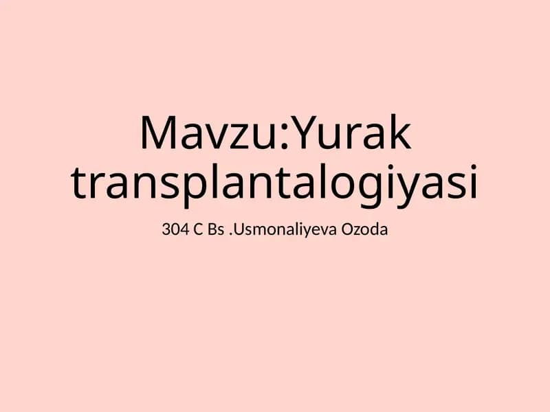 Yuraktransplantalogiyasi