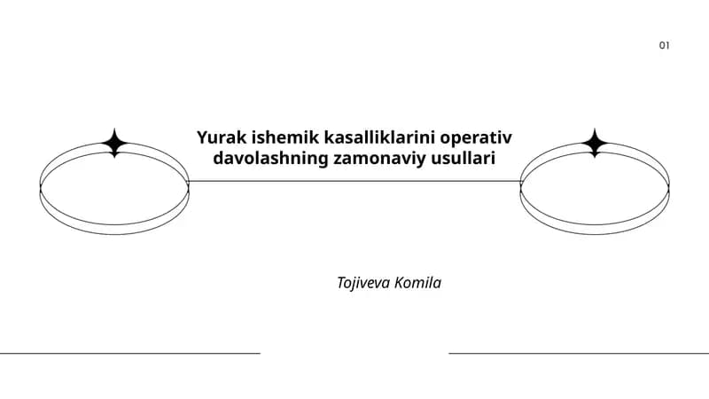 Yurak ishemik kasalliklarini operativ davolashning zamonaviy usullari