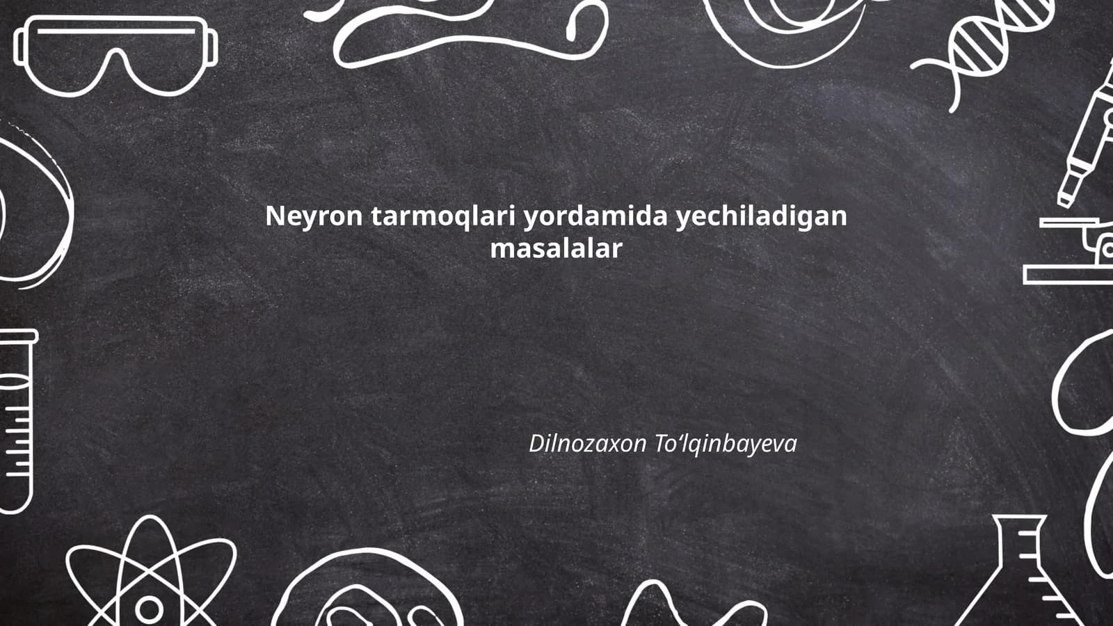 Neyron tarmoqlari yordamida yechiladigan masalalar